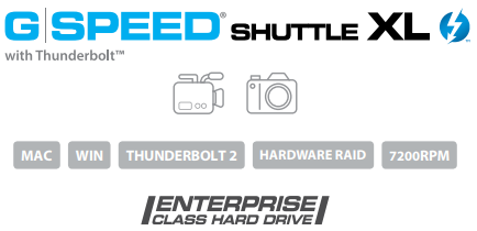 G-SPEED Shuttle with Thunderbolt 2 Description