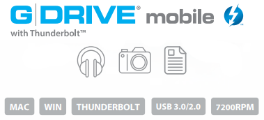 G-DRIVE mobile with Thunderbolt Description