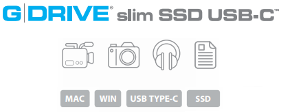 G-DRIVE slim SSD USB-C Description