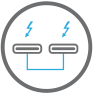 Daisy-chaining for up to 5 additional devices