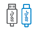 USB 3.0 and USB-C Compatible